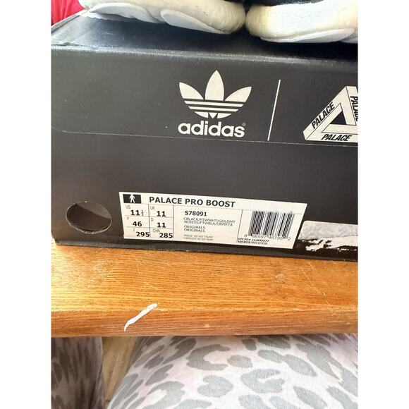 adidas Palace Pro Boost Black White Gold Size 11.5 - Picture 10 of 10